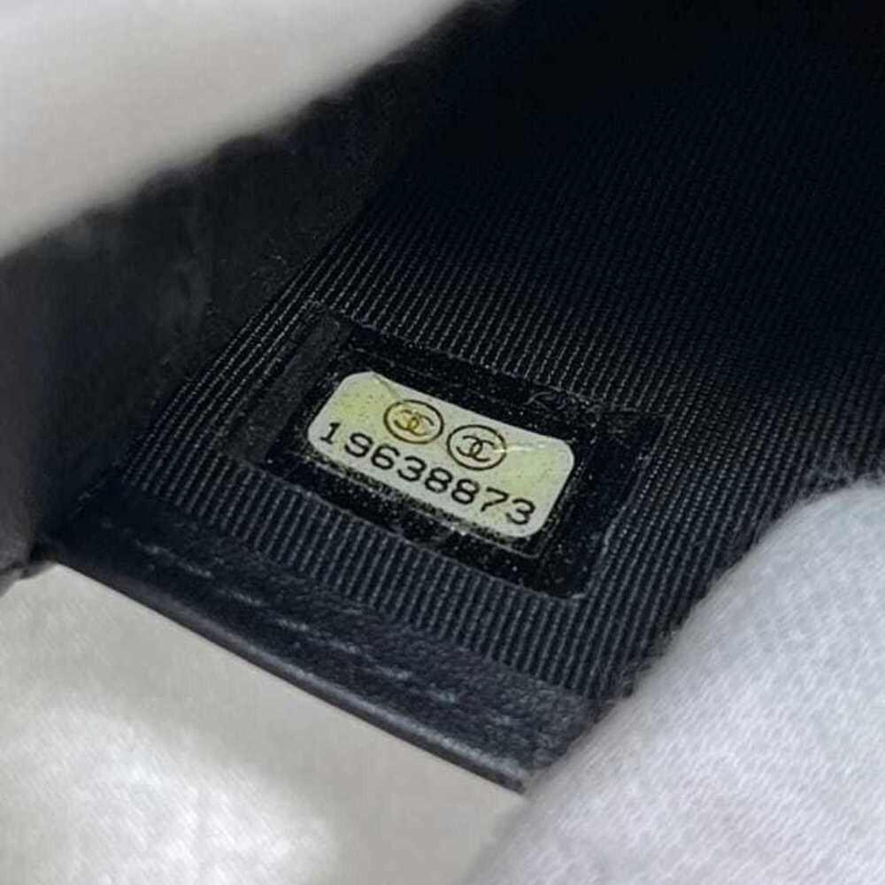 CHANEL Black Caviar Leather Logo Wallet - Picture 6 of 11
